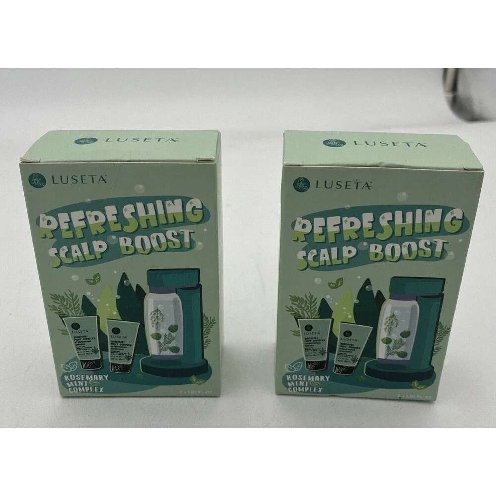 Luseta Mint  Refreshing Scalp Boost  Shampoo & Conditioner  1.01 oz . (2) Boxes